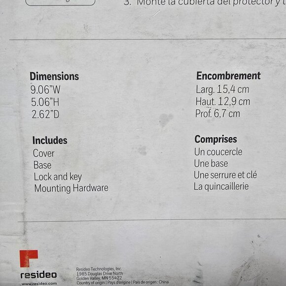 Thermostat Cover Guard Lock Keys Mounting Hardware - Picture 3 of 6